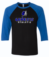 Load image into Gallery viewer, Genesis Athletix Adult Unisex 3/4 Sleeve Baseball Tee