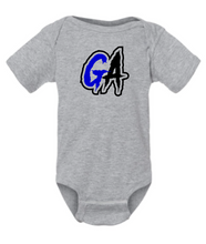 Load image into Gallery viewer, Genesis Athletix GA Infant Fine Jersey Bodysuit- Print or Glitter