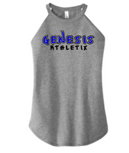 Load image into Gallery viewer, Genesis Athletix Adult Tri Blend Rocker Tank- Print or Glitter