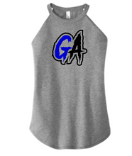 Load image into Gallery viewer, Genesis Athletix GA Adult Tri Blend Rocker Tank- Print or Glitter