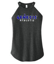 Load image into Gallery viewer, Genesis Athletix Adult Tri Blend Rocker Tank- Print or Glitter