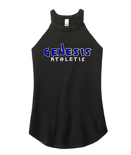 Load image into Gallery viewer, Genesis Athletix Adult Tri Blend Rocker Tank- Print or Glitter