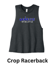 Load image into Gallery viewer, Genesis Athletix Women's Racerback Cropped Tank - Printed
