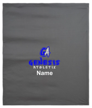 Load image into Gallery viewer, Genesis Athletix Gildan Sweatshirt Stadium Blanket with Name 50" x 60"