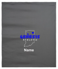 Load image into Gallery viewer, Genesis Athletix Gildan Sweatshirt Stadium Blanket with Name 50" x 60"