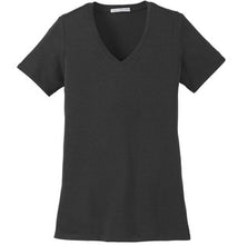 Load image into Gallery viewer, Rome City Embroidered Stretch V-Neck Tee