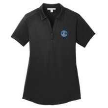 Load image into Gallery viewer, Ladies Cut Diamond Jacquard Polo - Embroidered