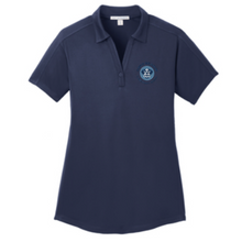 Load image into Gallery viewer, Ladies Cut Diamond Jacquard Polo - Embroidered