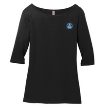 Load image into Gallery viewer, District 3/4 Sleeve Tee -Embroidered