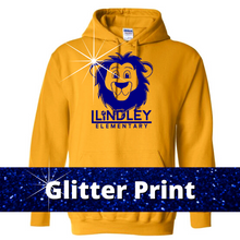 Load image into Gallery viewer, Glitter Print - Lindley Spirit Team Yellow Apparel - Casual Envy Apparel