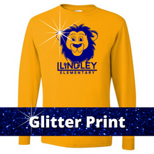 Load image into Gallery viewer, Glitter Print - Lindley Spirit Team Yellow Apparel - Casual Envy Apparel