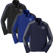 Load image into Gallery viewer, Embroidered Colorblock Microfleece Lightweight Jacket