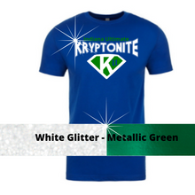 Load image into Gallery viewer, Indiana Ultimate Kryptonite Shirt -Glitter & Metallic Print