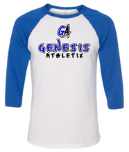 Load image into Gallery viewer, Genesis Athletix Adult Unisex 3/4 Sleeve Baseball Tee
