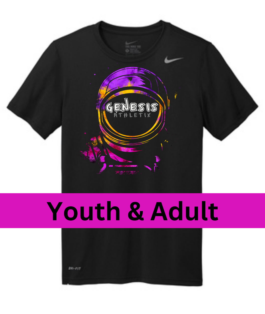 Genesis Retro Spaceman Nike Legend Dri-FIT Tee Adult & Youth