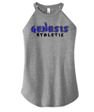 Load image into Gallery viewer, Genesis Athletix Adult Tri Blend Rocker Tank- Print or Glitter
