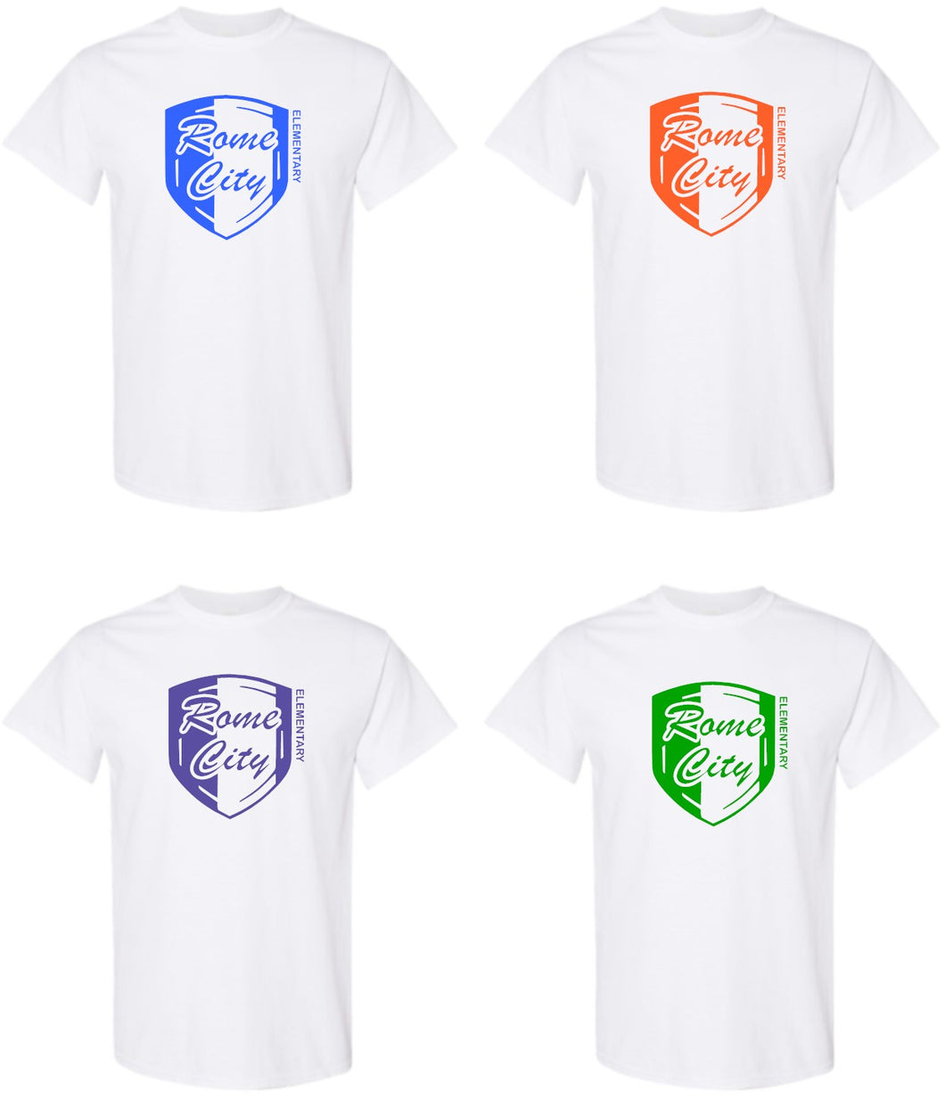 RC T-Shirt or Long Sleeve - White Shirt With Color Print