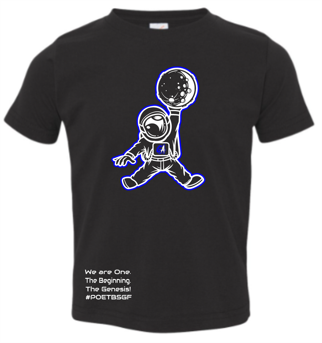 Genesis Athletix Spaceman - Moon Toddler Fine Jersey Tee