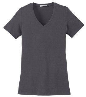 Rome City Embroidered Stretch V-Neck Tee