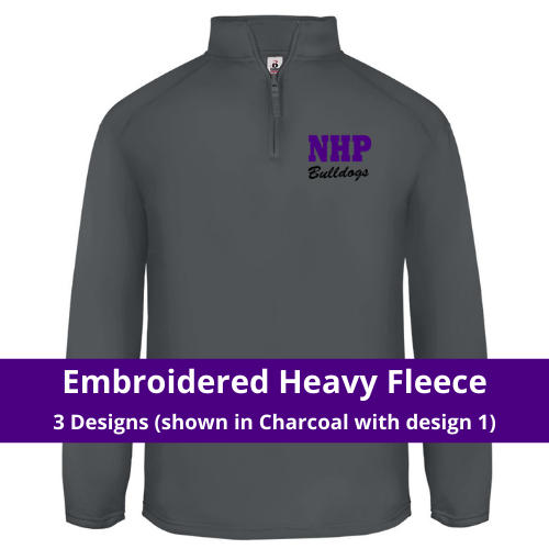 Embroidered Heavy 1/4 ZIP Performance Fleece