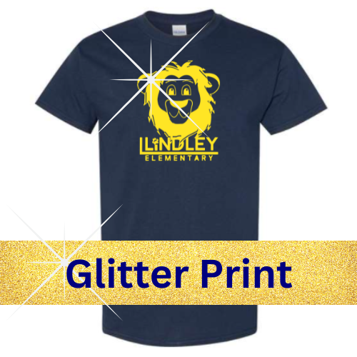 Glitter Print - Lindley Spirit Team Navy Apparel