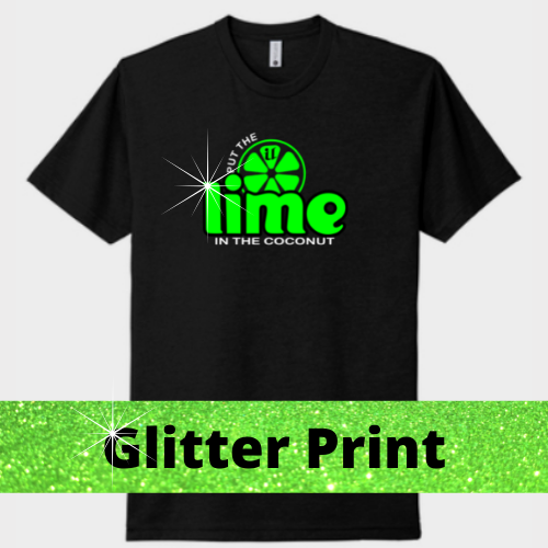 Indiana Ultimate Lime Shirt -Glitter & Print