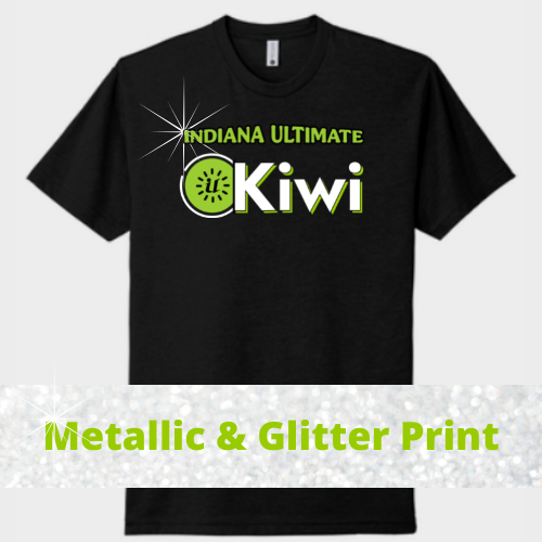 Indiana Ultimate Kiwi Shirt -Glitter & Metallic Print