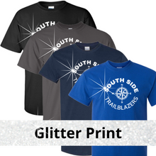 Load image into Gallery viewer, South Side Standard Glitter Printed Short Sleeve or Long Sleeve Tee
